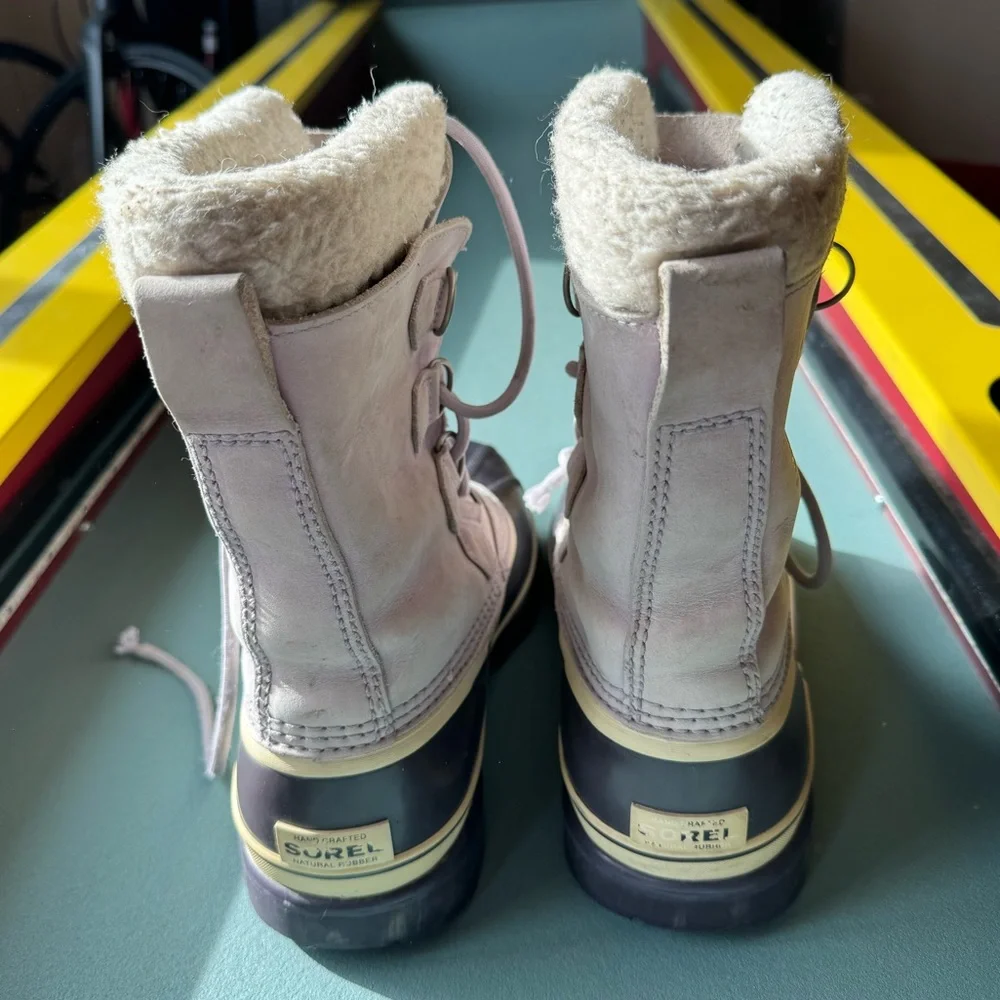 Sorel Caribou Light Purple Boots Waterproof Insulated Lace Up Women’s Size 8 - Picture 12 of 15